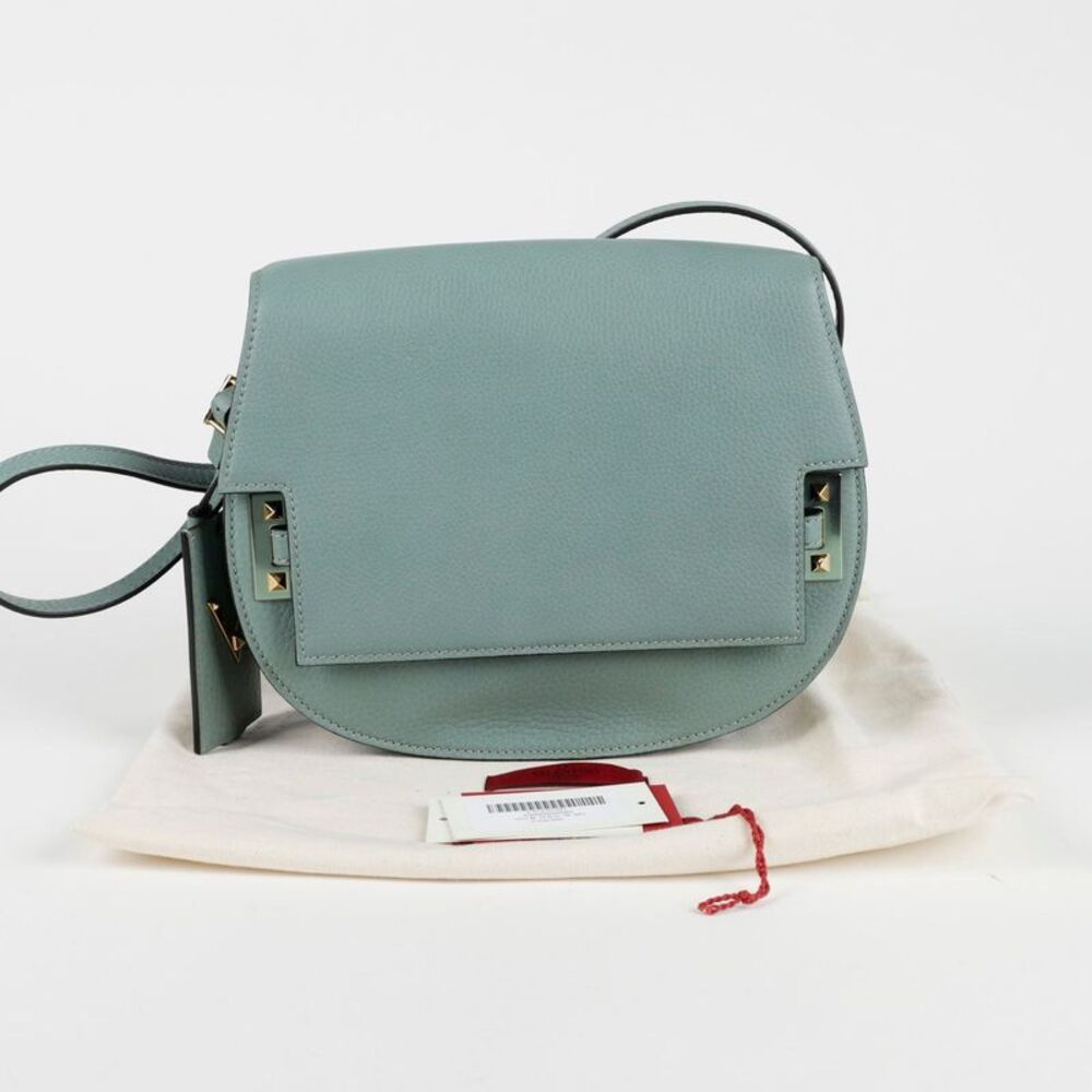 Rockstud Round Saddle Shoulder Crossbody Bag